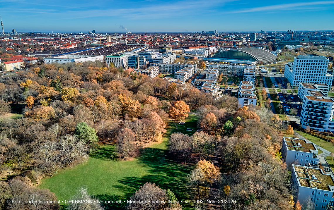 21.11.2020 - Hirschgarten mit Paketposthalle in München
